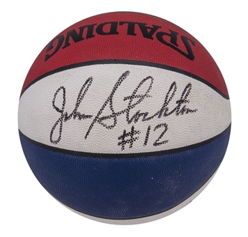 1993 Karl Malone & John Stockton All-Star Game Signed Basketball (Sloan LOA & Beckett)